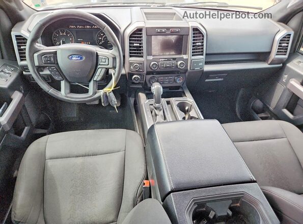1FTEW1EP7KFC89555 2019 FORD F150 Black Առջևի վահանակի տեսք
