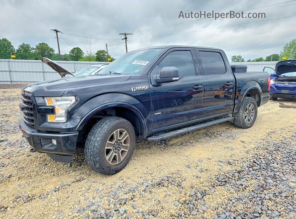 1FTEW1EP8GKE34052 2016 FORD F150 Черный Передняя левая четверть