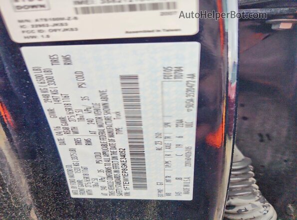 1FTEW1EP8GKE34052 2016 FORD F150 Черный Вид подкапотного пространства