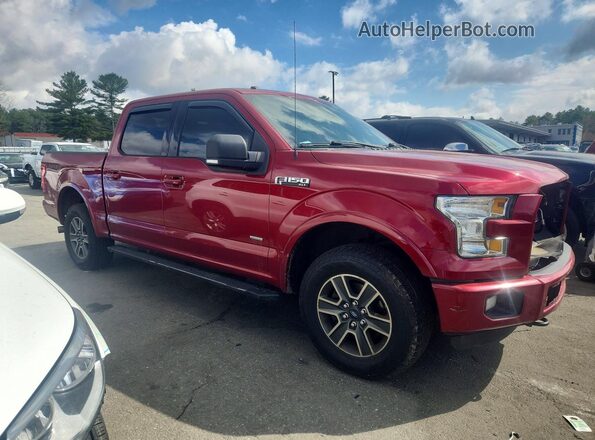1FTEW1EP9GFB80179 2016 FORD F150 Бордовый Передняя правая четверть
