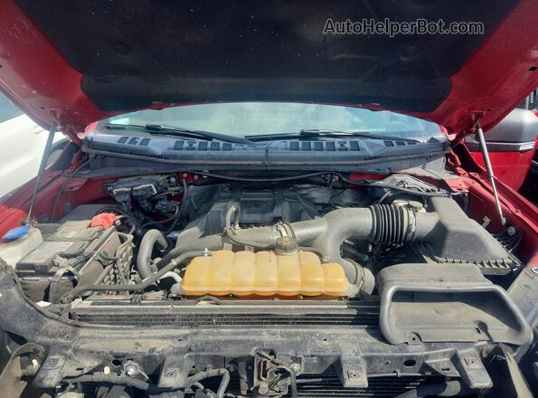 1FTEW1EP9GFB80179 2016 FORD F150 Бордовый Вид задней части салона