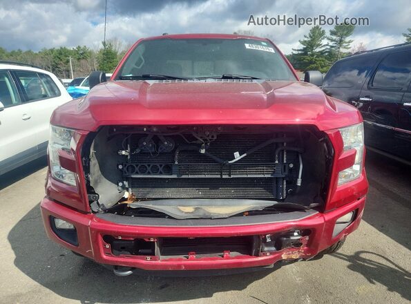 1FTEW1EP9GFB80179 2016 FORD F150 Бордовый Вид спереди
