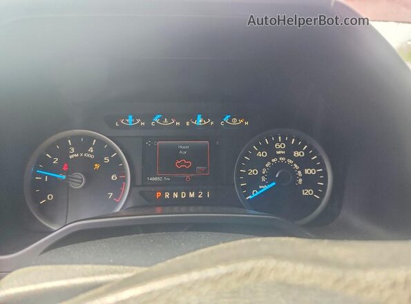 1FTEW1EP9GFB80179 2016 FORD F150 Бордовый Вид щитка приборов