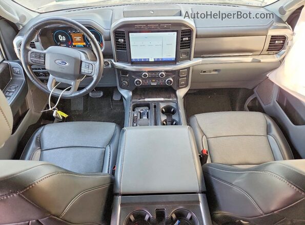 1FTEW1EP9MKD00355 2021 FORD F150 Черный Вид панели приборов