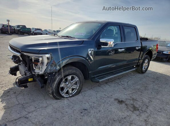 1FTEW1EP9MKD00355 2021 FORD F150 Черный Передняя левая четверть