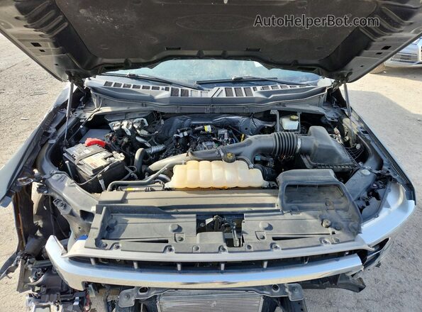 1FTEW1EP9MKD00355 2021 FORD F150 Черный Вид задней части салона