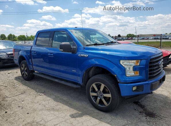 1FTEW1EPXGFA61637 2016 FORD F150 Синий Передняя правая четверть