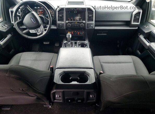 1FTEW1EPXJFD68166 2018 FORD F150 Gray Vista del salpicadero