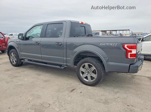 1FTEW1EPXJFD68166 2018 FORD F150 Gray Trasero izquierdo
