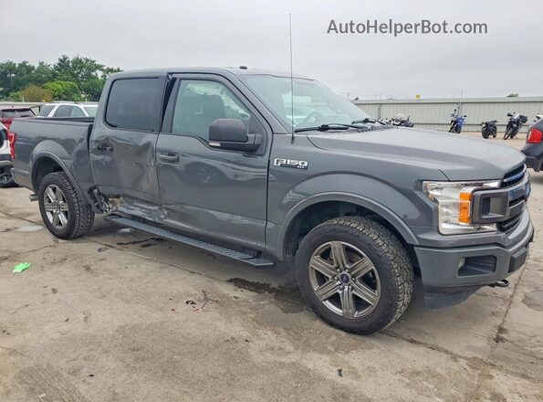 1FTEW1EPXJFD68166 2018 FORD F150 Gray Delantero derecho
