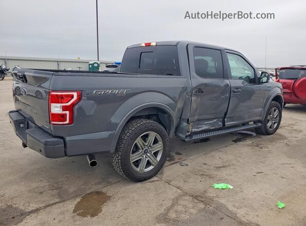 1FTEW1EPXJFD68166 2018 FORD F150 Gray Trasero derecho