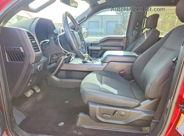 1FTEW1EPXJFD89549 2018 FORD F150 Red Widok wnętrza z przodu