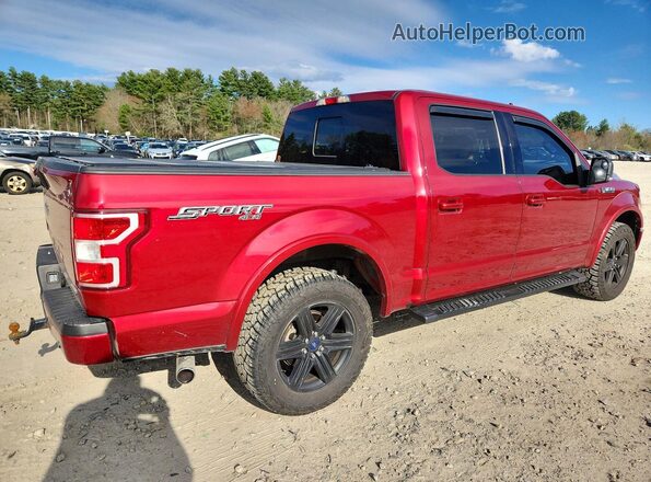 1FTEW1EPXJFD89549 2018 FORD F150 Red Tył prawy