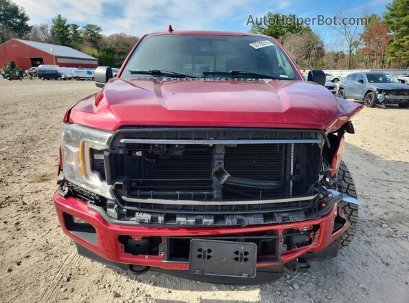 1FTEW1EPXJFD89549 2018 FORD F150 Red Widok z przodu