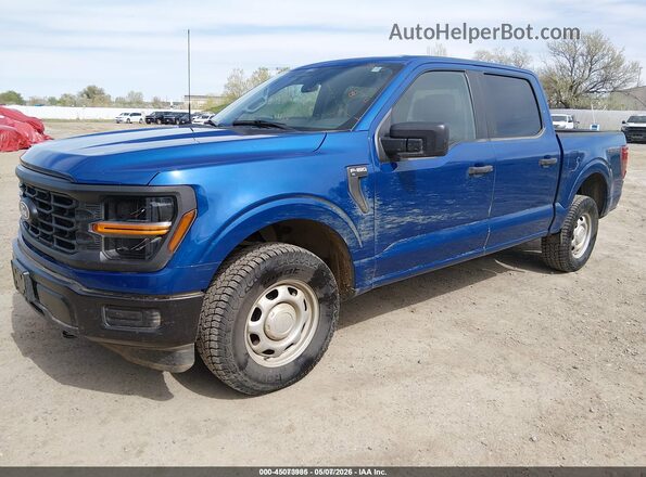 1FTEW1LP8RKE54162 2024 FORD F150 Blue Przód lewy