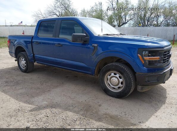 1FTEW1LP8RKE54162 2024 FORD F150 Blue Przód prawy
