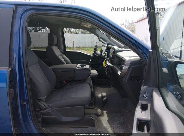 1FTEW1LP8RKE54162 2024 FORD F150 Blue Widok wnętrza z przodu