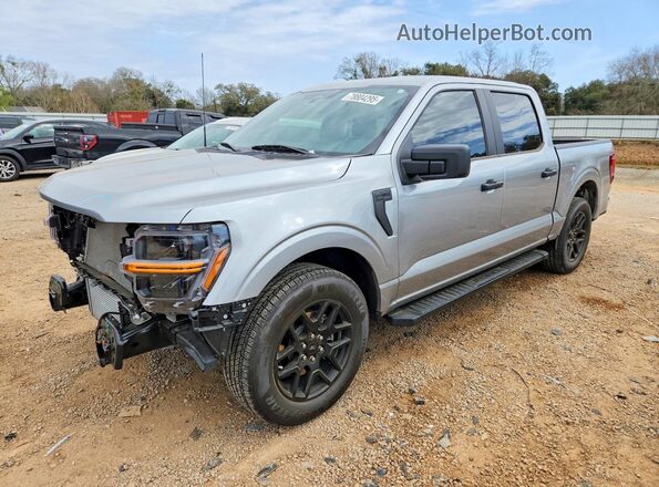 1FTEW2KP1RKD91669 2024 FORD F150 Серебряный Передняя левая четверть