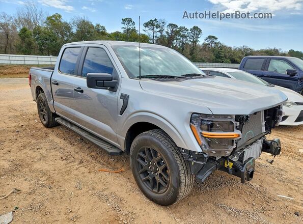 1FTEW2KP1RKD91669 2024 FORD F150 Серебряный Передняя правая четверть