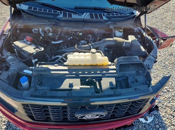 1FTEW2KP9RKF74544 2024 FORD F150 Red Вид задньої частини салону