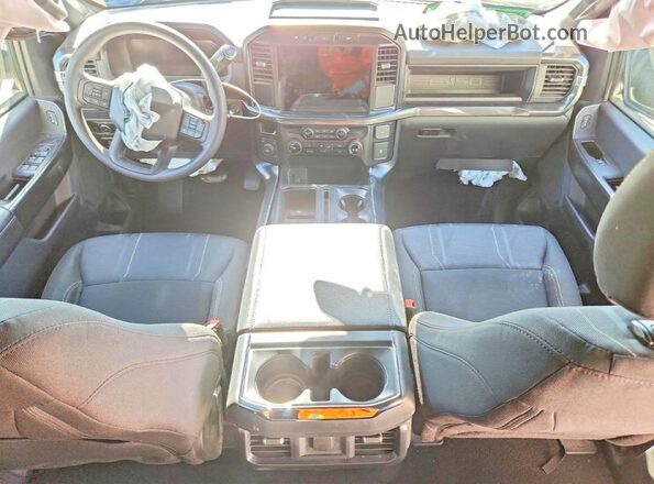 1FTEW2LP3RKD25042 2024 FORD F150 Gray Widok deski rozdzielczej