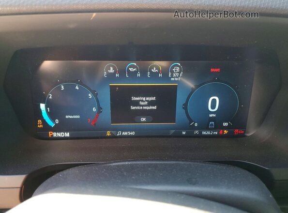 1FTEW2LPXSKE17917 2025 FORD F150 Угольный Вид щитка приборов