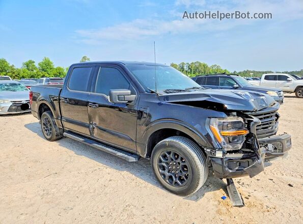 1FTEW3KP2RKE80690 2024 FORD F150 Black Передня права чверть