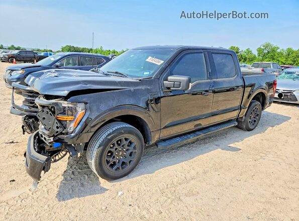 1FTEW3KP2RKE80690 2024 FORD F150 Black Передня ліва чверть