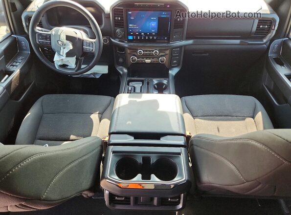 1FTEW3KP2RKE80690 2024 FORD F150 Black Вид панелі приладів