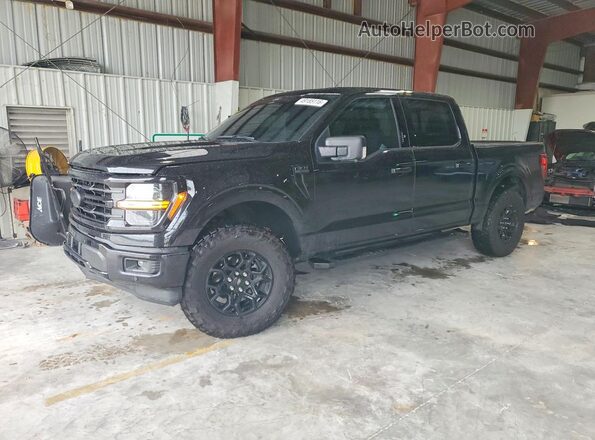1FTEW3KP9RKE89063 2024 FORD F150 Черный Передняя левая четверть