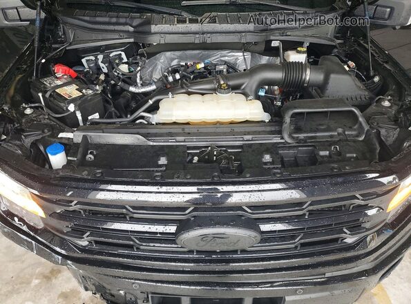 1FTEW3KP9RKE89063 2024 FORD F150 Черный Вид задней части салона