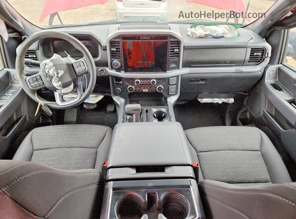 1FTEW3LP5SFC57220 2025 FORD F150 Темно-бордовый Вид панели приборов