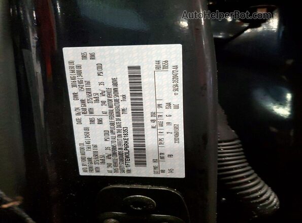 1FTEW3LP6RKE18353 2024 FORD F150 Синий Вид наклейки с VIN-кодом