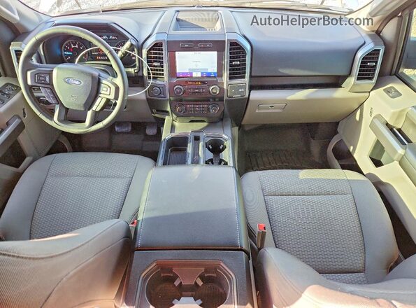 1FTEX1C4XKKF26729 2019 FORD F150 Silver Առջևի վահանակի տեսք