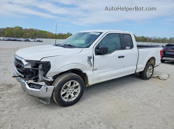 1FTEX1C50PKF31602 2023 FORD F150 White Vista tres cuartos delantera izquierda