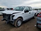 2018 Ford F150 Super Cab White vin: 1FTEX1C55JKD86273
