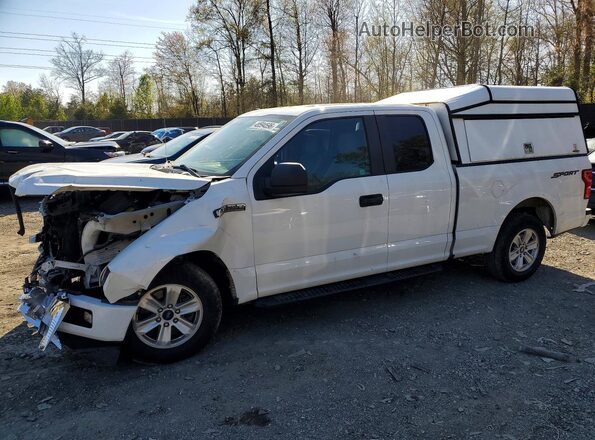 1FTEX1C56JFC23527 2018 FORD F150 White Przód lewy