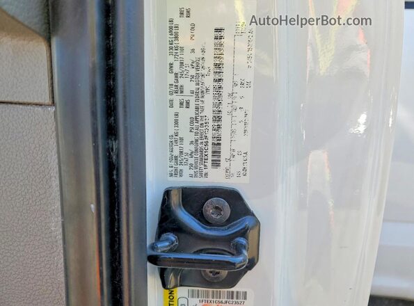 1FTEX1C56JFC23527 2018 FORD F150 White Widok komory silnika