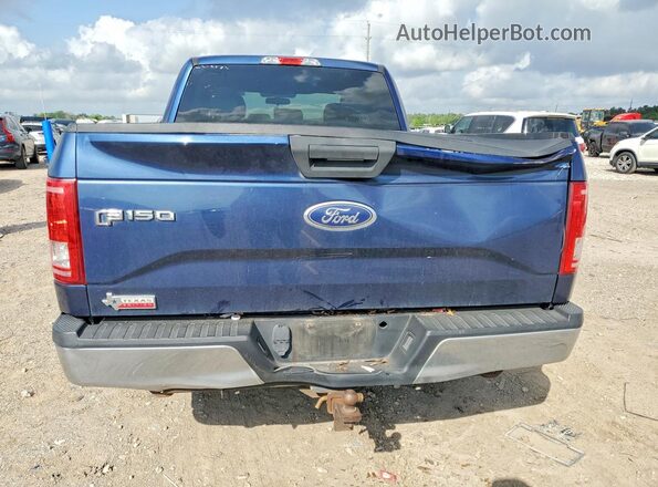 1FTEX1C83HKE35863 2017 FORD F150 Синий Вид сзади