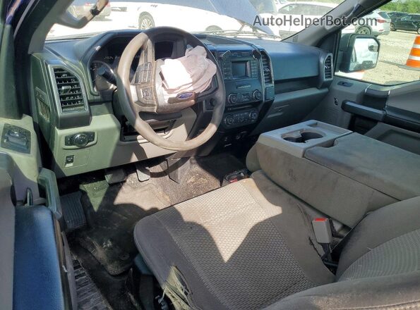 1FTEX1C83HKE35863 2017 FORD F150 Синий Вид панели приборов