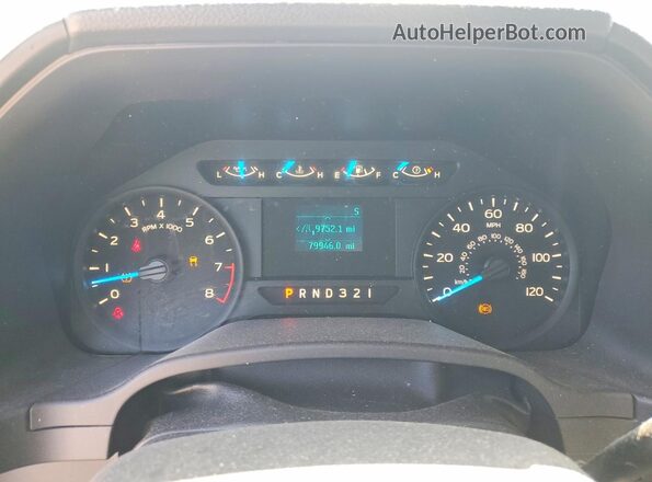 1FTEX1C89HKD35539 2017 FORD F150 White Widok zestawu wskaźników