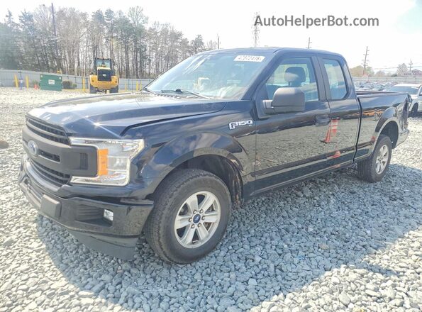 1FTEX1CB2KFC16145 2019 FORD F150 Черный Передняя левая четверть