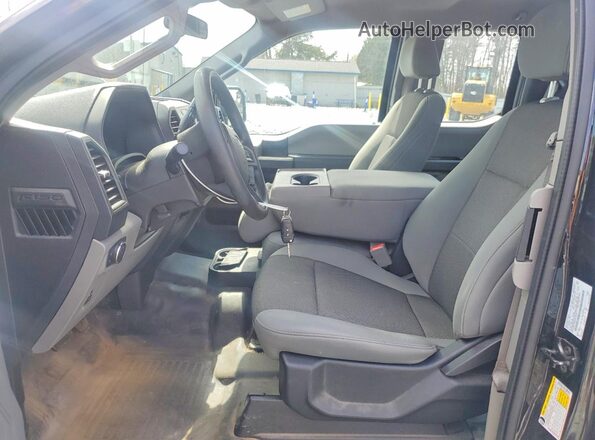 1FTEX1CB2KFC16145 2019 FORD F150 Черный Вид салона спереди
