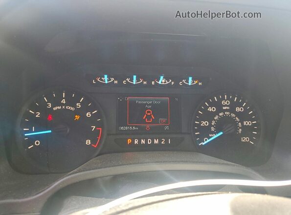 1FTEX1CB2KFC16145 2019 FORD F150 Черный Вид щитка приборов