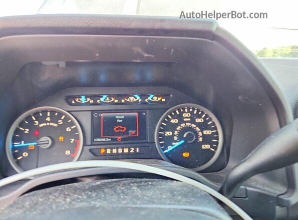 1FTEX1CB2KKC45748 2019 FORD F150 Gray Вид щитка приладів