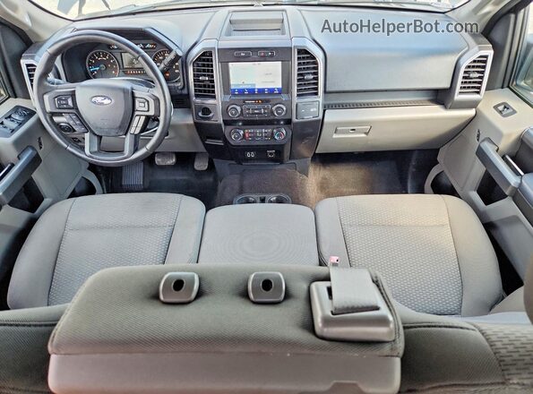 1FTEX1CB2KKC45748 2019 FORD F150 Gray Вид панелі приладів