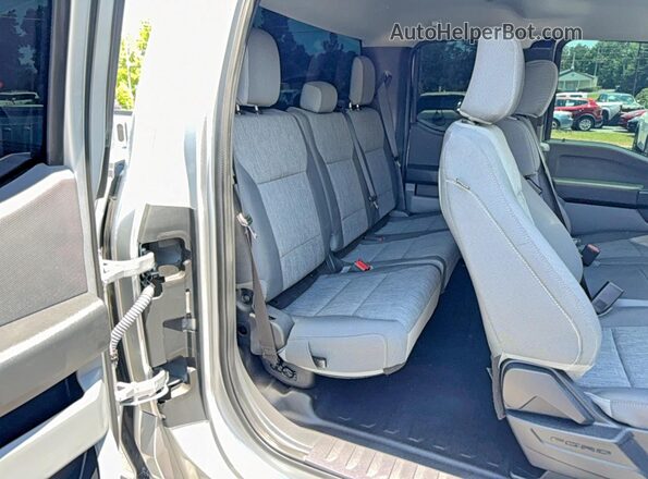 1FTEX1CB2PKE51093 2023 FORD F150 Silver Rear view
