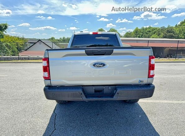 1FTEX1CB2PKE51093 2023 FORD F150 Silver Engine compartment view