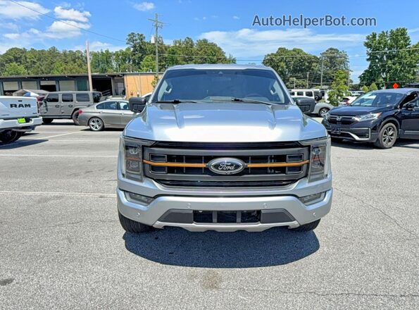 1FTEX1CB2PKE51093 2023 FORD F150 Silver VIN sticker view