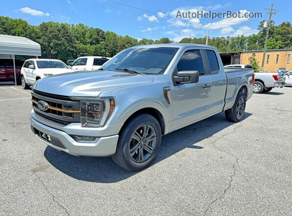 1FTEX1CB2PKE51093 2023 FORD F150 Silver Rear left